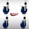 Service Caster 5'' SS Solid Poly Swivel 1-7/8'' Expanding Stem Caster Set 2 Total Lock Brakes, 4PK SCC-SSEXTTL20S514-SPUS-2-S-2-178 - alternate 2